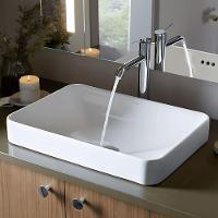 Cuba Para Banheiro Kohler Vox De Sobrepor Retangular 57x41cm Branca 5373br-0 Branco - 8