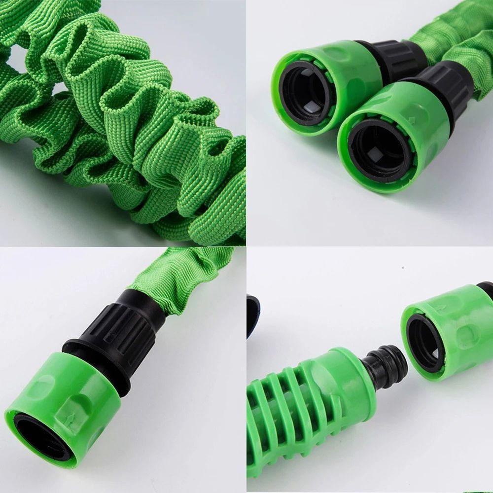 Mangueira Jardim Expansível 30 Metros Resistente Jatos Da Água Verde - 4