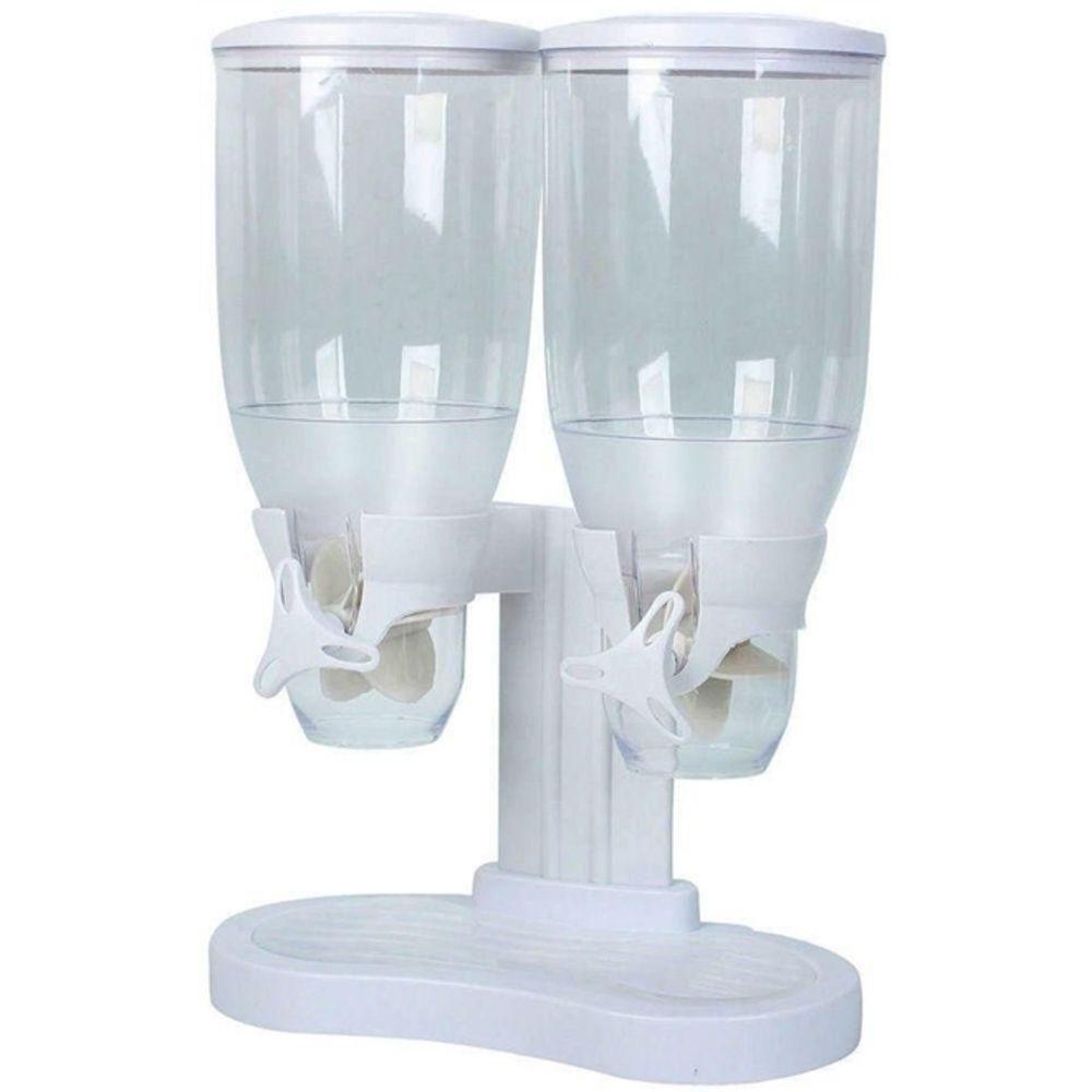 Dispensador De Cereais Duplo Em Acrílico Porta Mantimentos Alimentos E Graos - 3