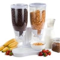Dispensador De Cereais Duplo Em Acrílico Porta Mantimentos Alimentos E Graos - 2