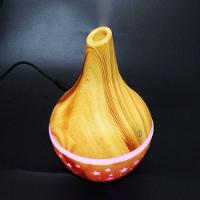 Mini Umidificador Aromatizador Abajur Usb Touch 2 Modos Estilo Madeira - 2