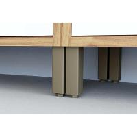 Paneleiro De Cozinha Syrah Torre Quente Com 2 Portas E 2 Gavs 74x225m Amendoa-branco - Ronipa - 3