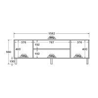 Rack Ditália 2 Portas R-634 Cor:branco Branco - 7