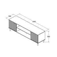 Rack Ditália 2 Portas R-634 Cor:branco Branco - 8