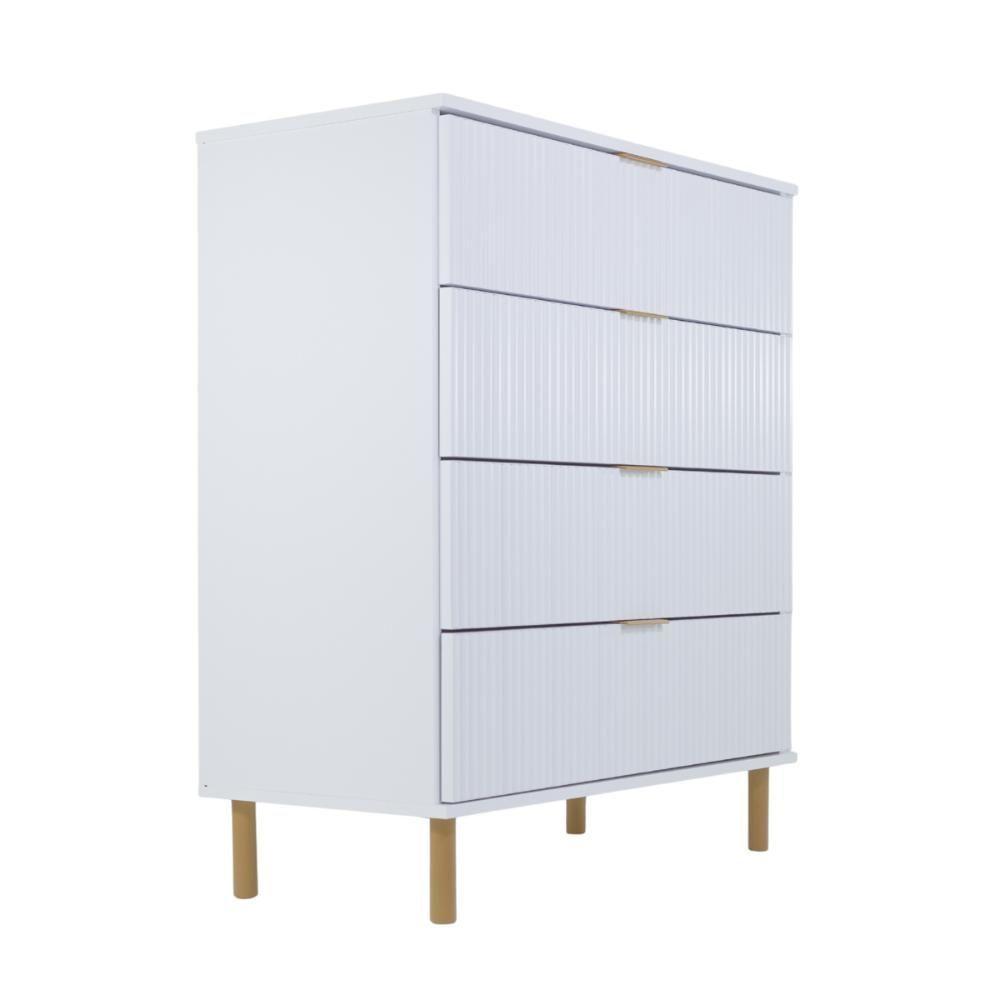 Cômoda Ditália 4 Gavetas DM-239 Branca - 3