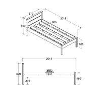 Cama Solteiro Ditália Cama Aux+2colch Cm22 Cm23 Cor:branco Branco - 7