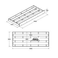Cama Solteiro Ditália Cama Aux+2colch Cm22 Cm23 Cor:branco Branco - 10