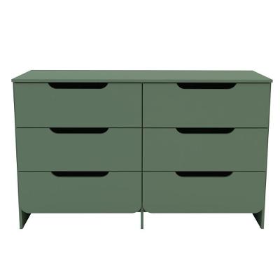 Cômoda Ditália 6 Gavetas Dm-244 Verde Oliva