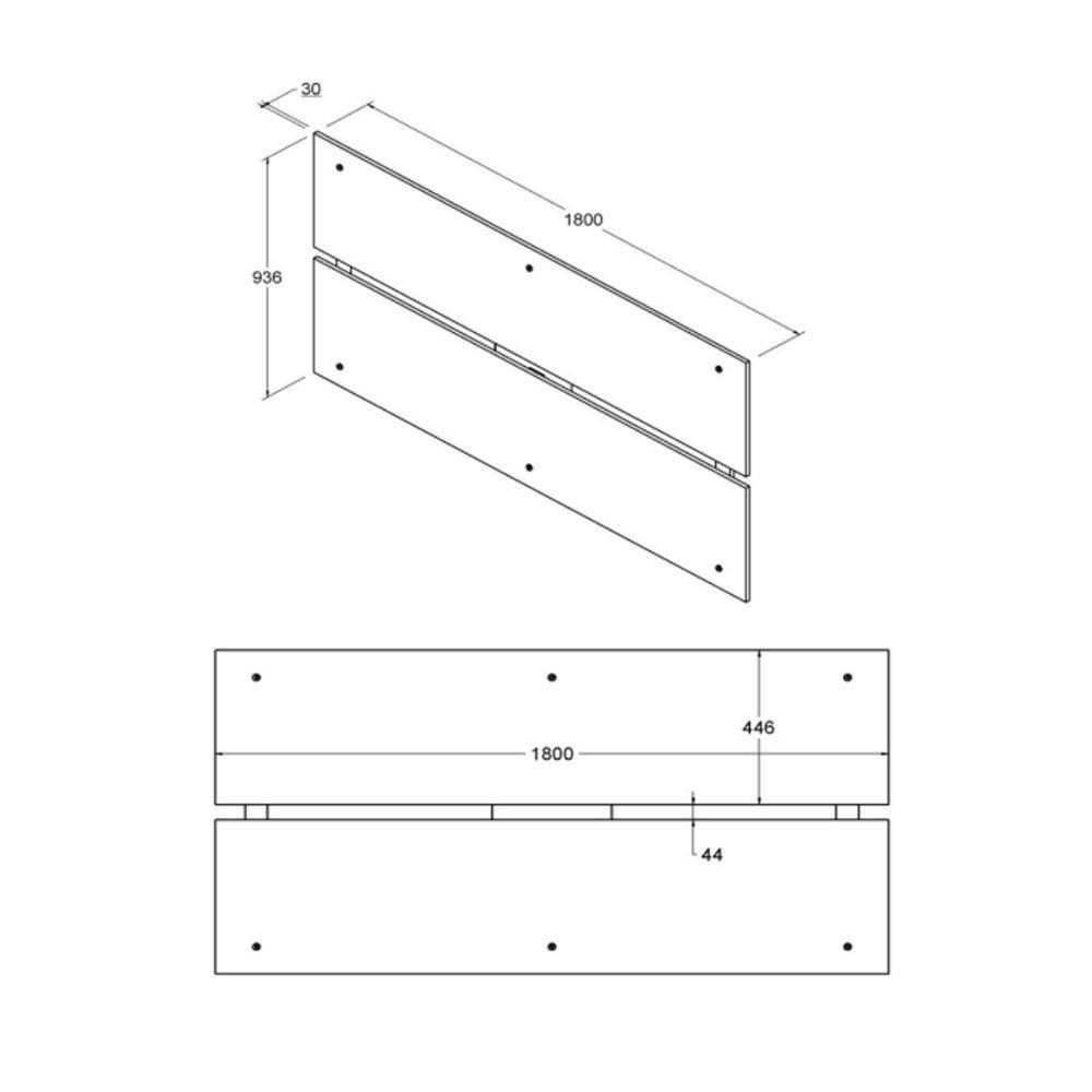 Rack Painel Ditália P/ Tv Até 60 R-902 R-606 Branco - 6