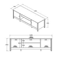 Rack Painel Ditália P/ Tv Até 60 R-902 R-606 Branco - 7