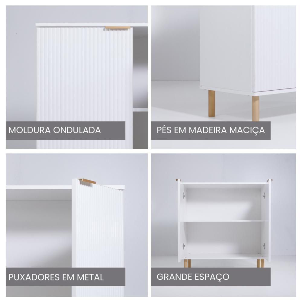 Aparador Buffet Ditália 2 Portas R-632 Branco - 3