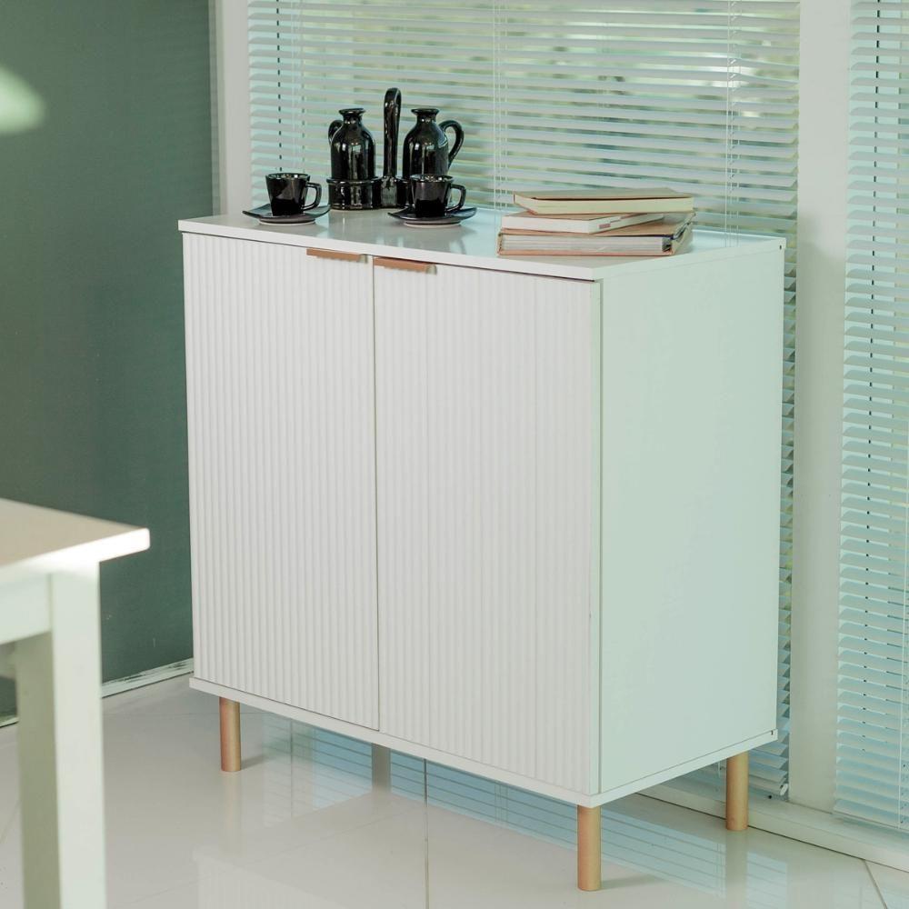 Aparador Buffet Ditália 2 Portas R-632 Branco - 9