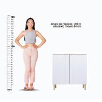 Aparador Buffet Ditália 2 Portas R-632 Branco - 7