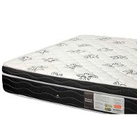 Conjunto Box Solteiro: Colchão Molas Ortobom Nanolastic Physical Spring + Base CRC Suede Black(88x188)