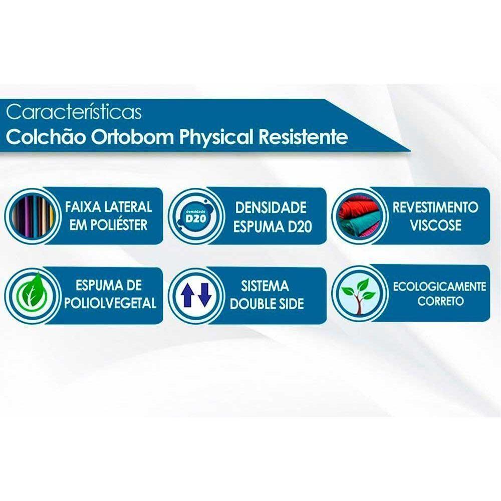 Colchão Solteiro Espuma Physical Resistente (78x188x12) - Ortobom - 4