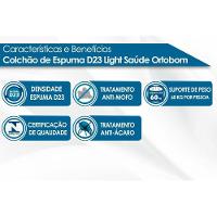 Colchão Solteiro Espuma D23 Light Saúde (88x188x14) - Ortobom