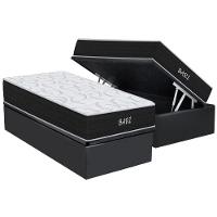 Conjunto Box Baú Casal: Colchão Espuma Orthoflex D45 Bari + Base CRC Courano Gray(138x188) - 1