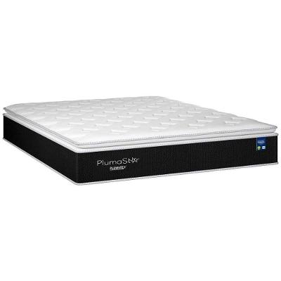 Colchão Queen Molas Ensacadas Masterpocket Plumastar Pillow Top Europeu D28 Plumatex
