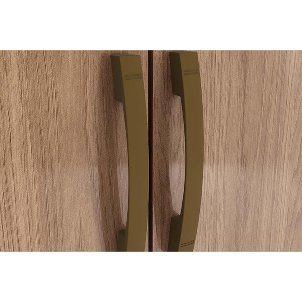 Guarda Roupa Solteiro 4 portas e 3 Gavetas Caju DA135 Branco - Henn - 3