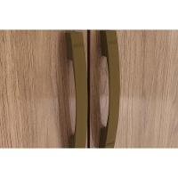 Guarda Roupa Solteiro 4 portas e 3 Gavetas Caju DA135 Branco - Henn - 3