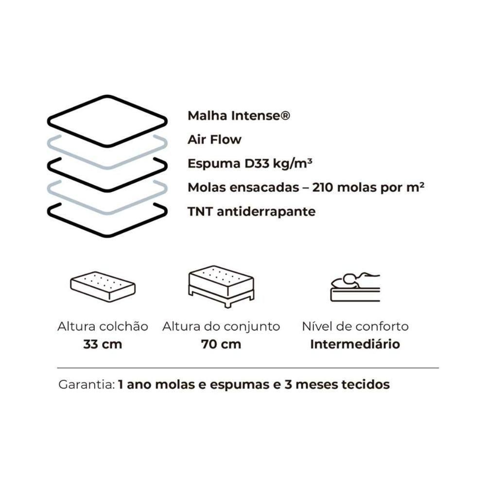 Colchão Casal Molas Ensacadas Ecolife Pillow Air (138x188x33) - Plumatex - 4