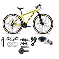Bicicleta Aro 29 Absolute Nero 5 Câmbios 27v Shimano Altus Freios Hidráulicos Pneu Com Faixa - Amarelo Tam.17 - 1