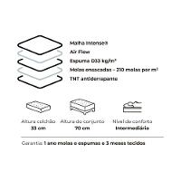 Colchão Casal Molas MasterPocket Ensacadas Ecolife Pillow Air (138x188x33) - Plumatex