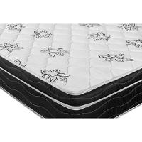 Cama Box Solteiro: Colchão Molas Bonnel Ortobom Nanolastic Physical Spring + Base CRC Suede Black(88x188) - 3