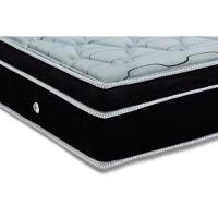 Cama Box Casal: Colchão Molas Ensacadas Ortobom SuperPocket Elegant + Base CRC Suede Black(138x188) - 2