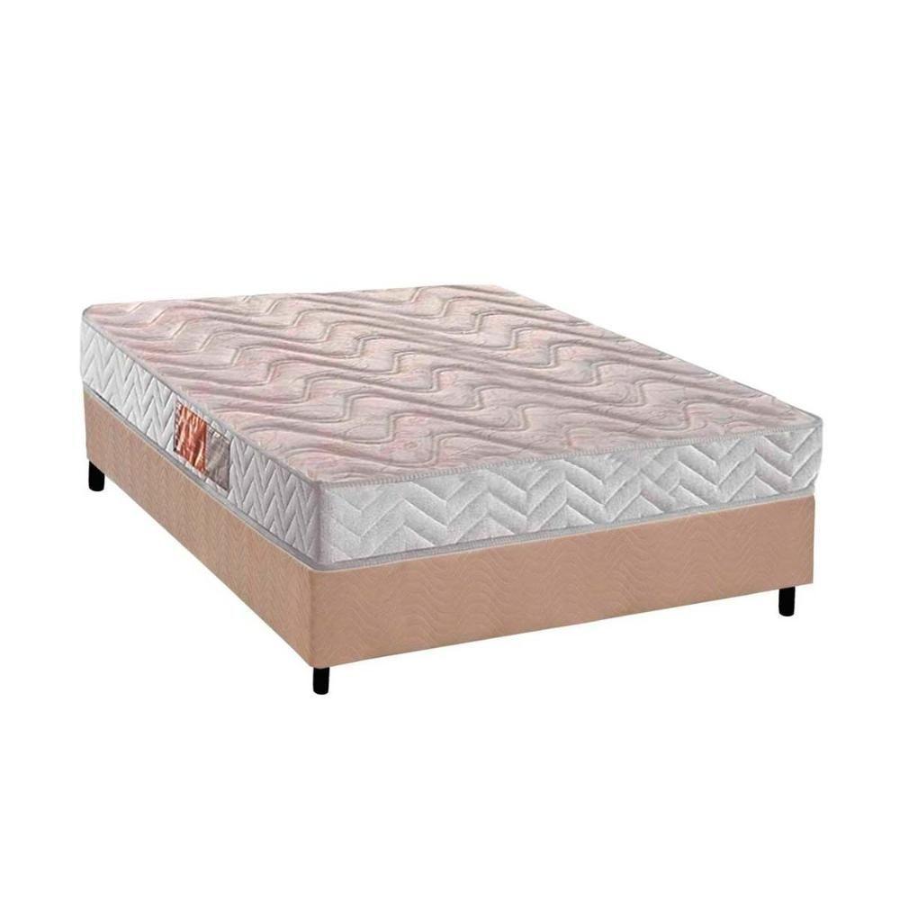 Conjunto Box Viúva: Colchão Espuma Paropas D28 Pasquale Clean + Base CRC Suede Clean(128x188) - 1