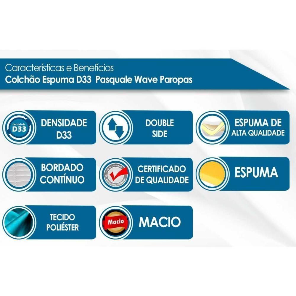 Colchão Queen Espuma D33 Pasquale Wave Clean (158x198x17) - Paropas - 4