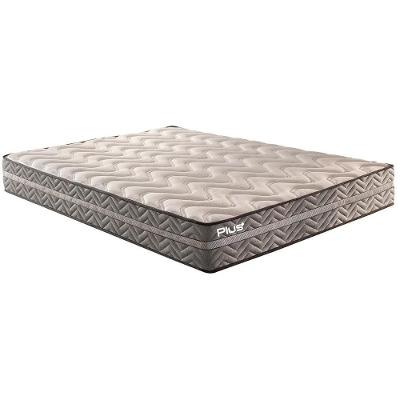 Colchão Casal Espuma Pasquale Plus Euro Pillow Gray 138x188x25cm D45 Cinza Paropas