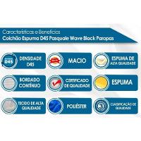 Colchão Solteiro Espuma D45 Pasquale Wave Black (88x188x17) - Paropas - 4