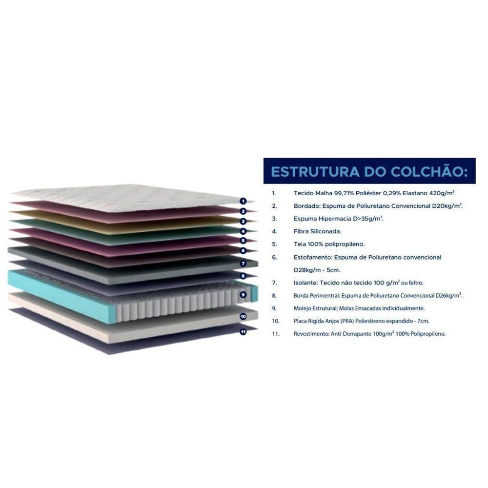 Colchão Casal Molas MasterPocket Ensacadas Versalhes Pillow In (138x188x30) - Anjos - 7