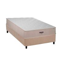 Conjunto Box Solteiro: Colchão Espuma Plumatex D28 Prado + Base CRC Suede Clean(88x188) - 1