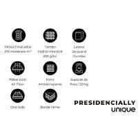 Conjunto Box Queen: Colchão Molas Plumatex Ensacadas Presidencially Selado + Base CRC Suede Clean(158x198) - 3