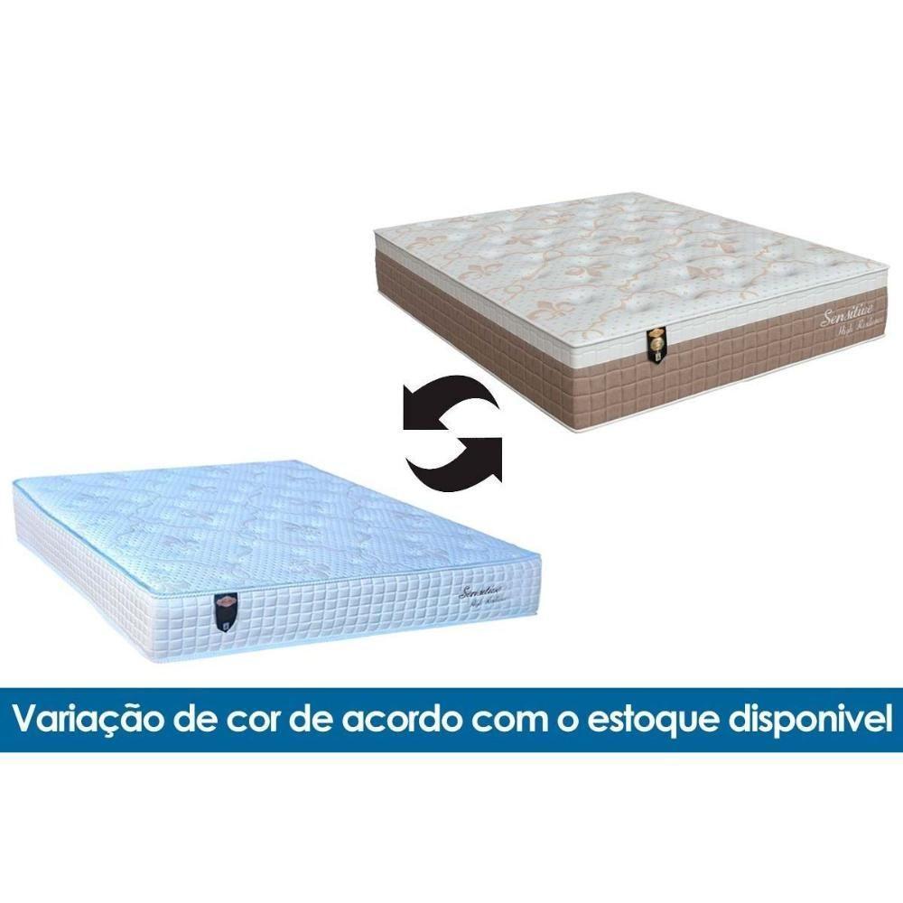 Conjunto Box Viúva: Colchão Molas Orthoflex Ensacadas MasterPocket Sensitive + Base CRC Courano White(128x188) - 2