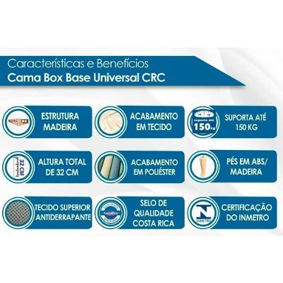 Conjunto Box King: Colchão Molas Anjos Ensacadas MasterPocket King Best New Clean + Base CRC Courano White(193x203)