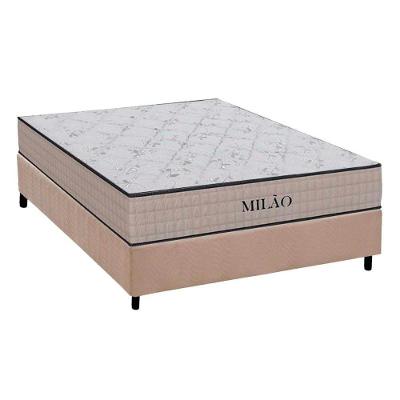 Conjunto Box Viúva: Colchão Espuma Orthoflex D33 Milão Double Face + Base CRC Suede Clean(128x188)