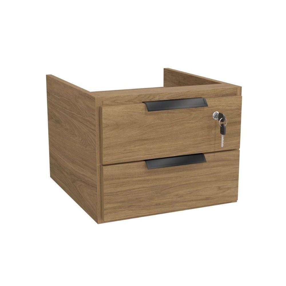 Gaveteiro p/ Escritório Versátil 2001A 2 Gavetas e 1 c/ Chave Itapuã - Kappesberg - 1