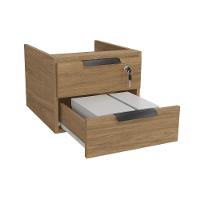 Gaveteiro p/ Escritório Versátil 2001A 2 Gavetas e 1 c/ Chave Itapuã - Kappesberg - 4