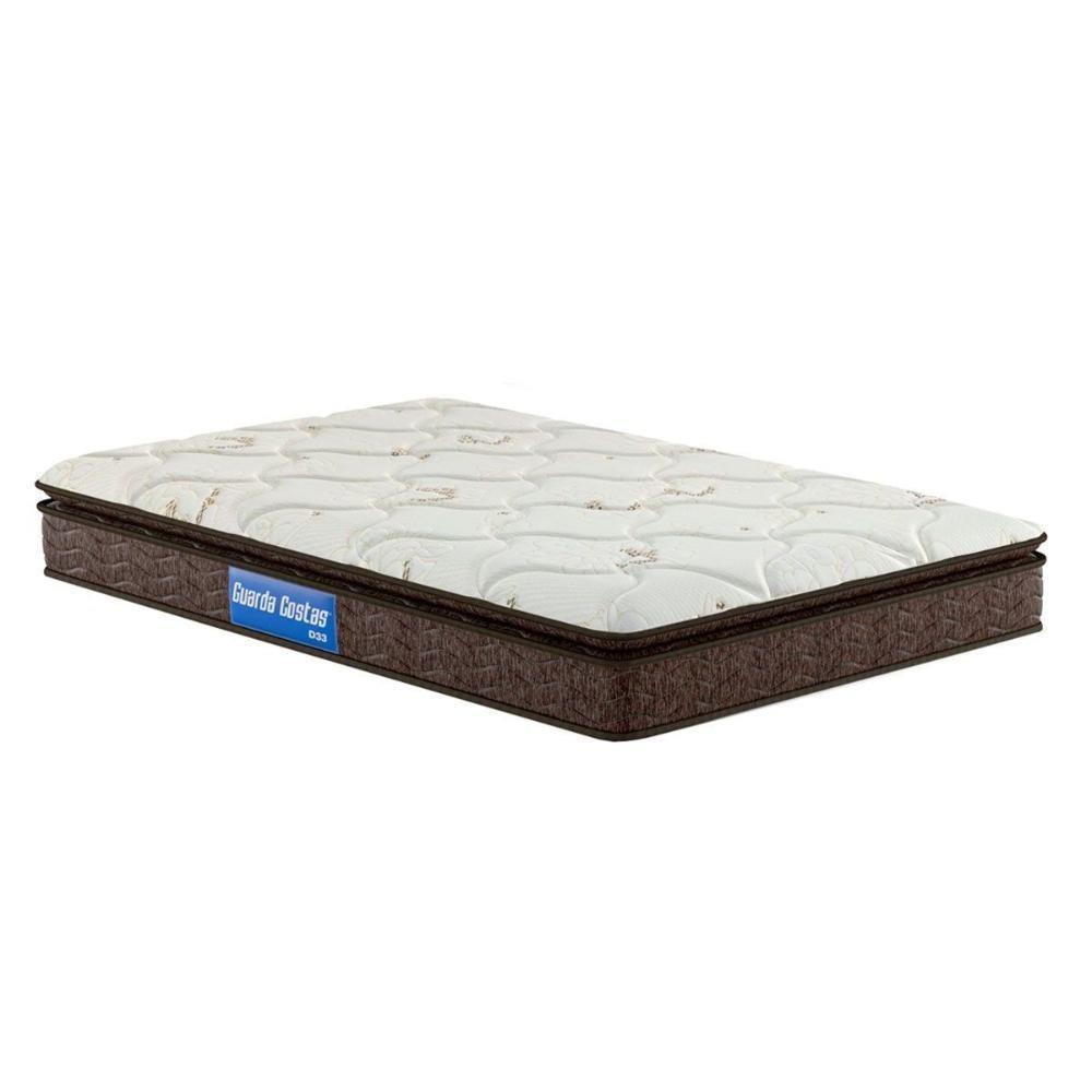 Colchão Solteiro Espuma D33 Guarda Costas Pillow Top Brown (88x188x24) - Probel - 1