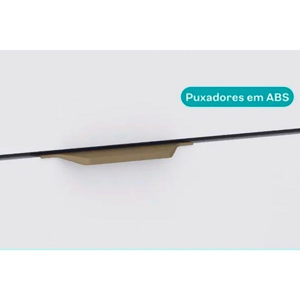 Cômoda De Quarto 1160 com 6 Gavetas com Espelho Branco-courano Branco - Carraro - 3