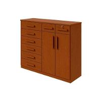 Cômoda de Quarto Toronto New c/ 2 Portas e 8 Gavetas Frassino - Lopas - 1