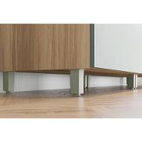 Armário Multiuso Lavanderia Marquesa c/ 2 Portas e 2 Gavetas 70cm Nature/Verde - Nesher - 10