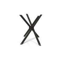 Base Mesa de Jantar Volga M008 Aço Cromado s/ Tampo Preto Fosco - Kappesberg - 1