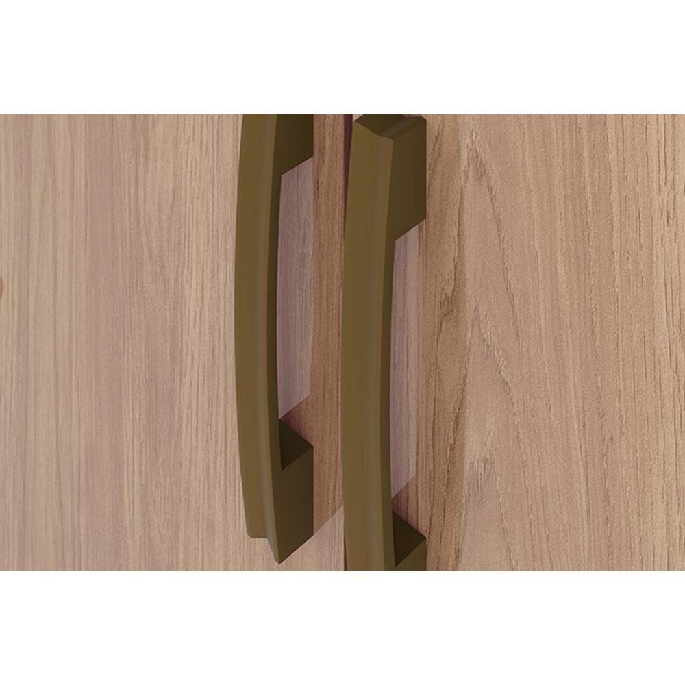 Guarda Roupa Solteiro 3 Portas e 2 Gavetas c/ Espelho Açaí DA133 Branco/Rosa - Henn - 1