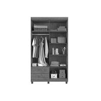 Guarda Roupa Solteiro 4 Portas e 2 Gavetas Canadá Plus Cacau - Conquista - 3