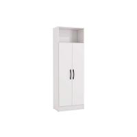 Guarda Roupa Solteiro 2 Portas Multiuso N408 Branco - Kappesberg - 1