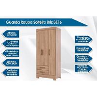 Guarda Roupa 3 Portas e 2 Gavetas c/ Pés Briz BE16 Branco - Henn - 6